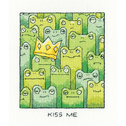 Kiss Me cross stitch kit - SHKM1697