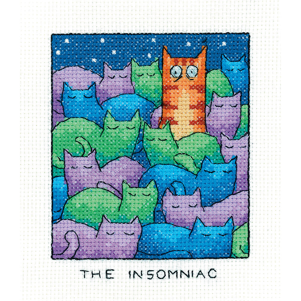 The Insomniac cross stitch kit - SHTM1441