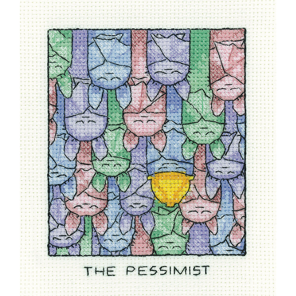 The Pessimist cross stitch kit - SHTP1628