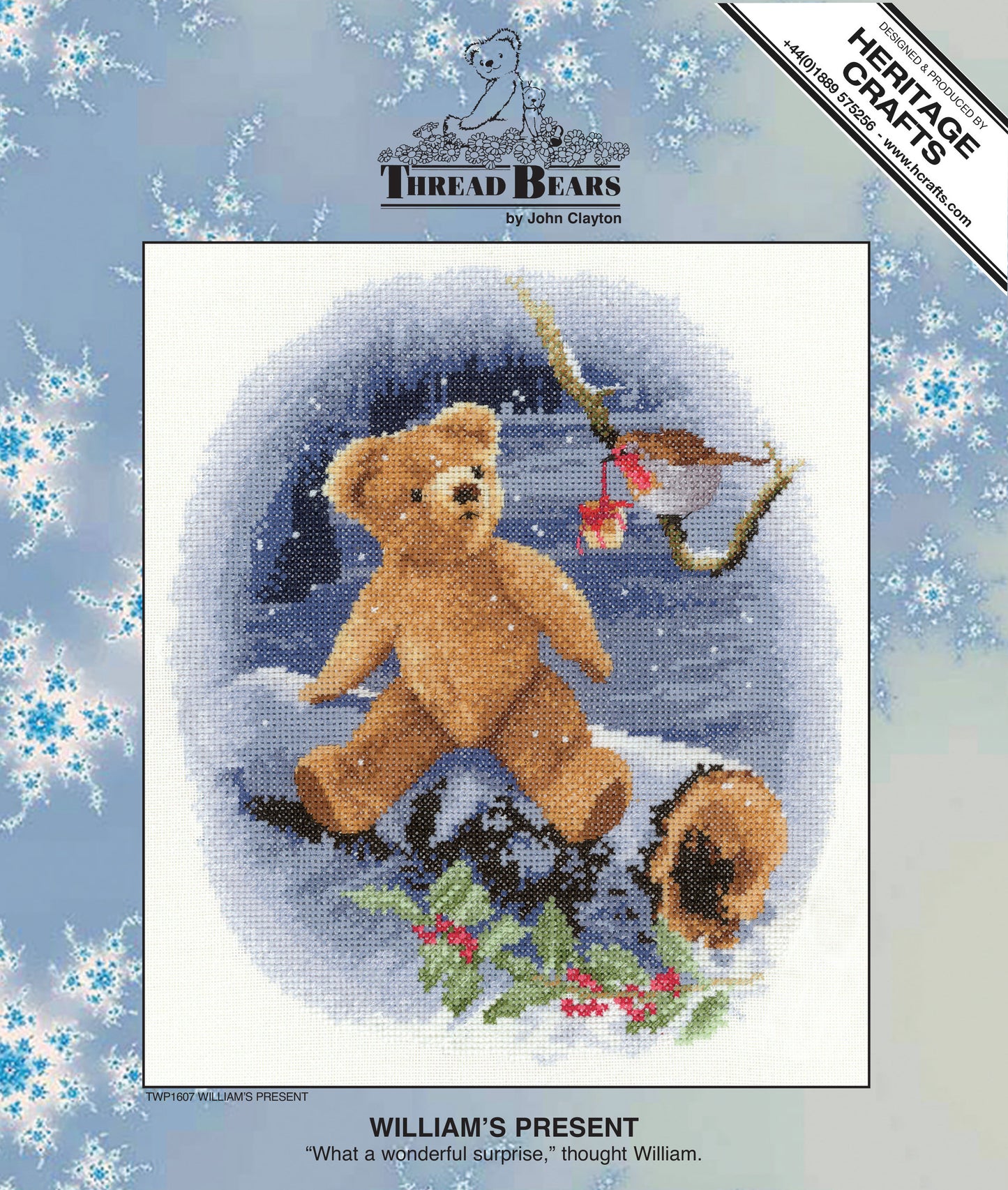 William's Present cross stitch kit - TWP1607