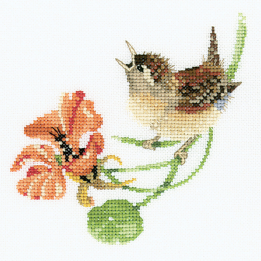 Simply Wren cross stitch chart pack - VPSW569C