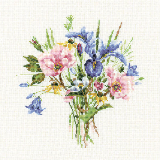 Wild Flower Posy cross stitch kit - VPWP701