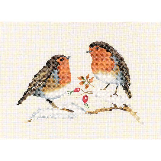 Winter Robins cross stitch kit - VPWR697A