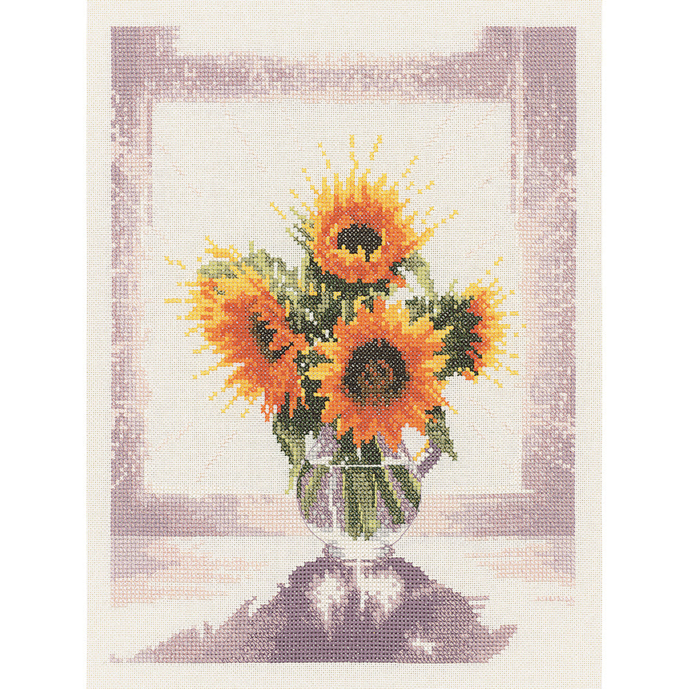 Glass Vase cross stitch kit - WFGV654