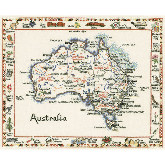 Australia cross stitch chart pack - WMAU463C