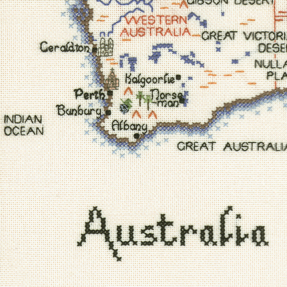 Australia cross stitch chart pack - WMAU463C