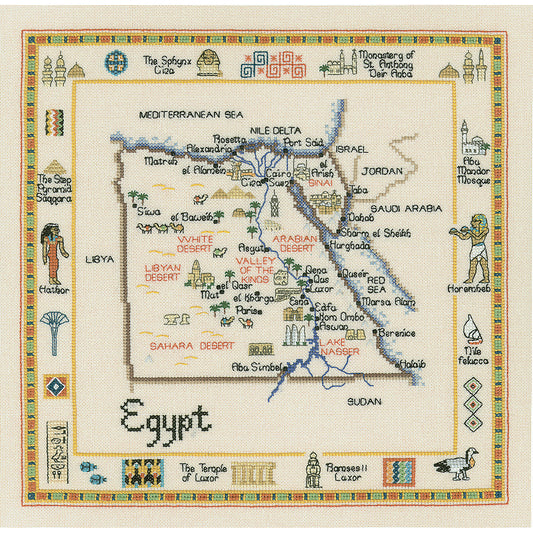 Egypt cross stitch chart pack - WMEG518C