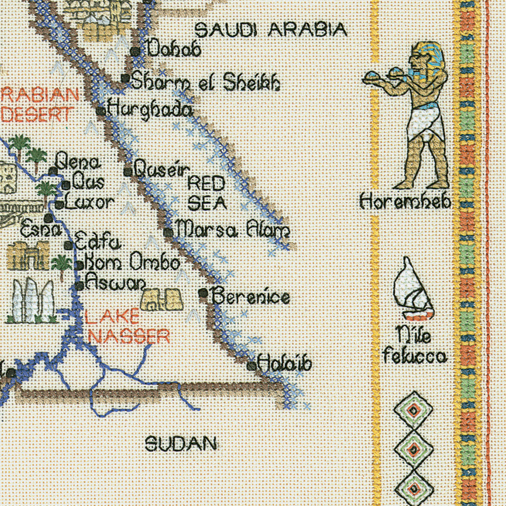 Egypt cross stitch chart pack - WMEG518C