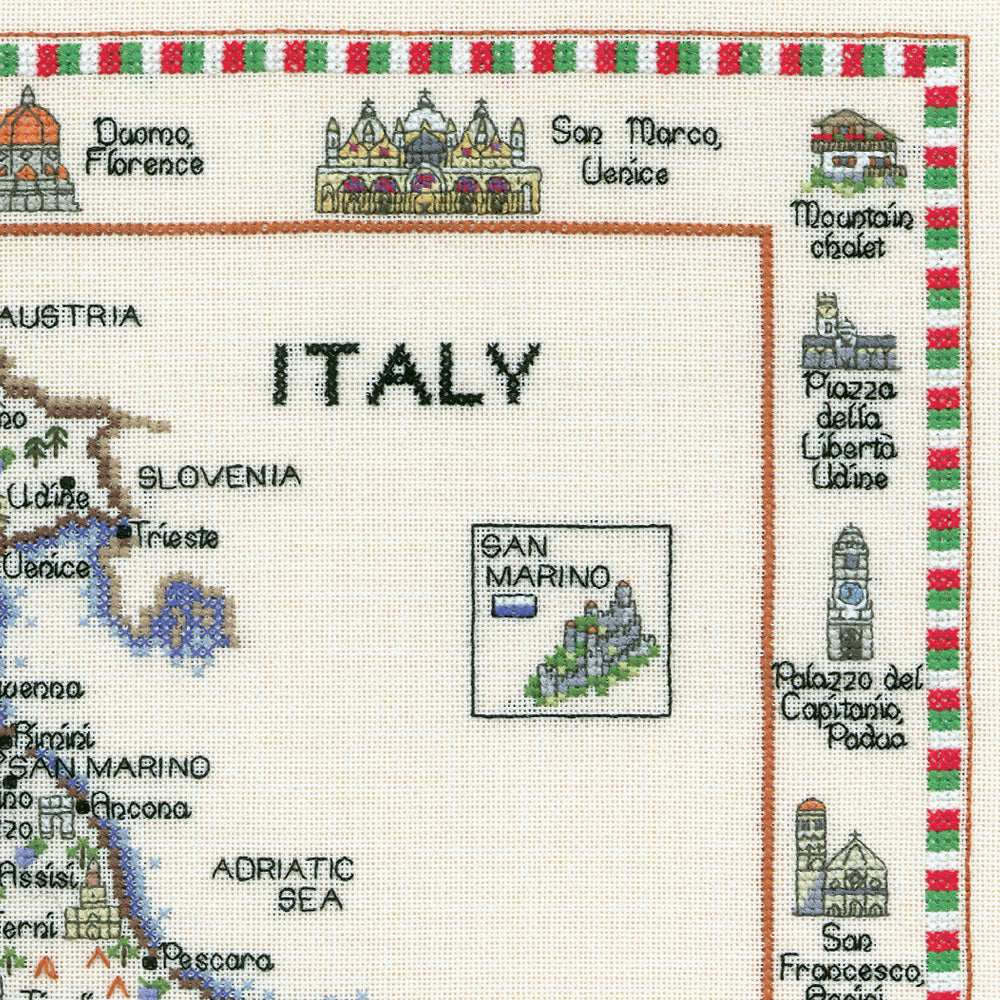 Italy cross stitch chart pack - WMIT583C