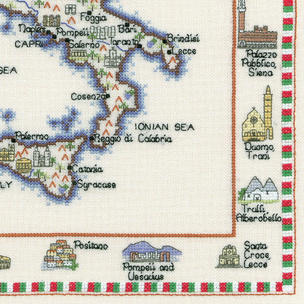 Italy cross stitch chart pack - WMIT583C