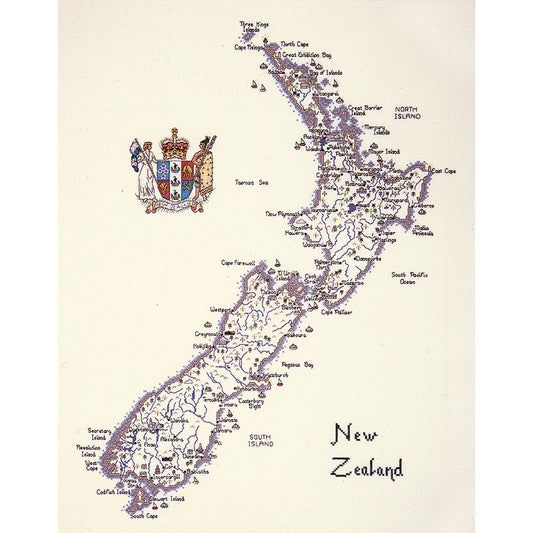 New Zealand cross stitch chart pack - WMNZ215C