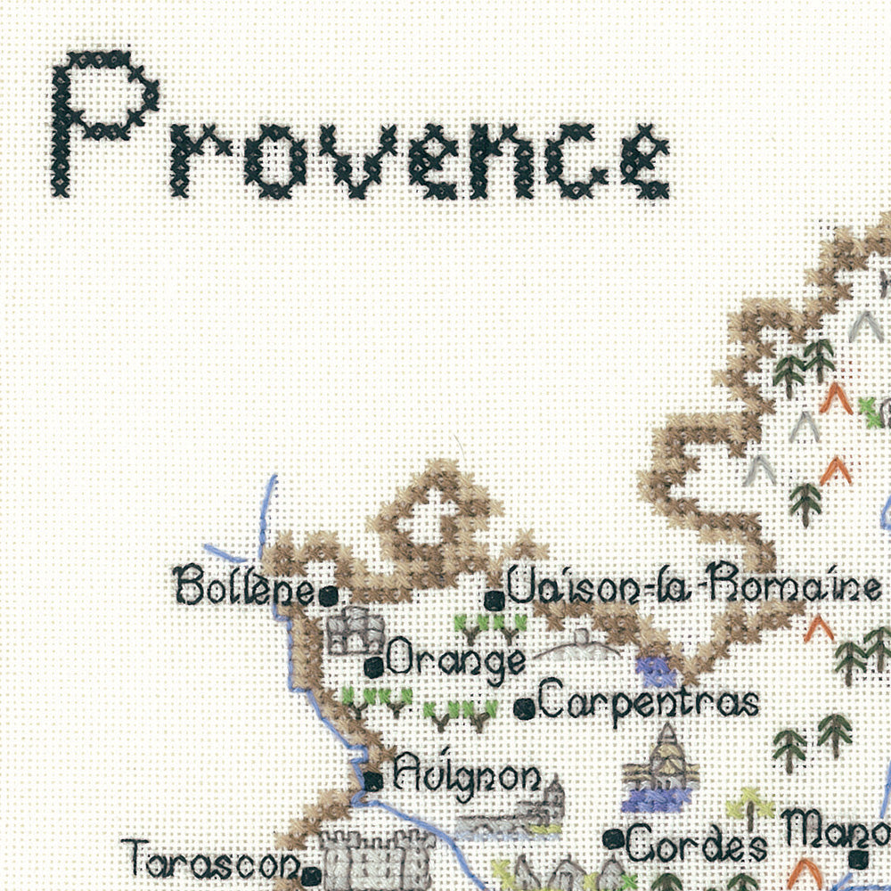 Provence cross stitch chart pack - WMPR1246C