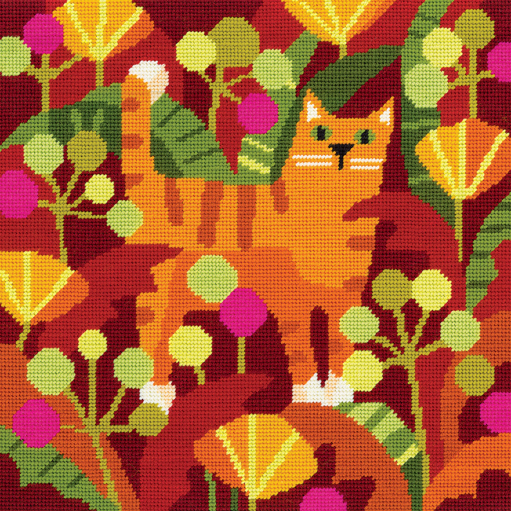 Ginger Cat tapestry kit - YKGC0007